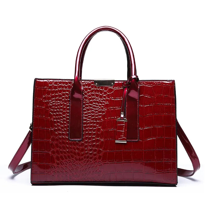 Elegant Crocodile Print Handbag – Sophisticated Style for Every Occasion