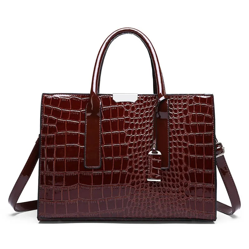 Elegant Crocodile Print Handbag – Sophisticated Style for Every Occasion