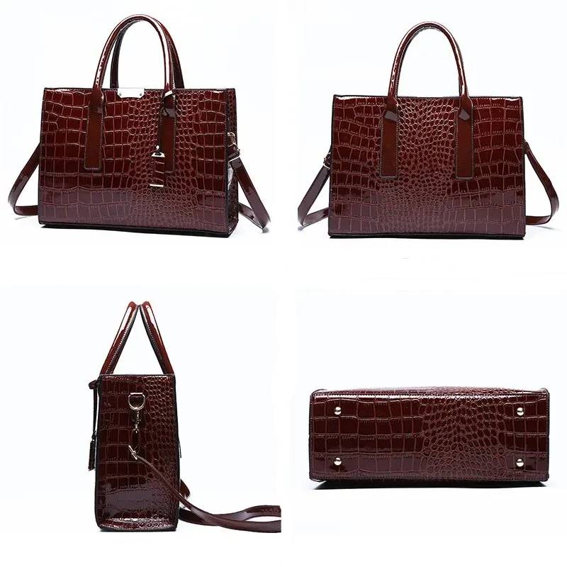 Elegant Crocodile Print Handbag – Sophisticated Style for Every Occasion